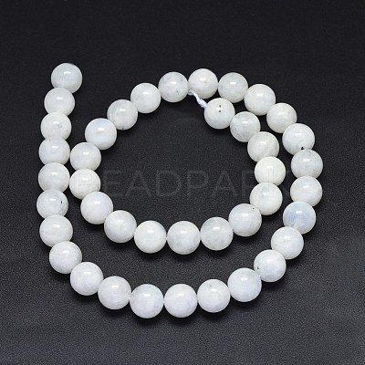 Natural Rainbow Moonstone Beads Strands G-F602-03-10mm-1