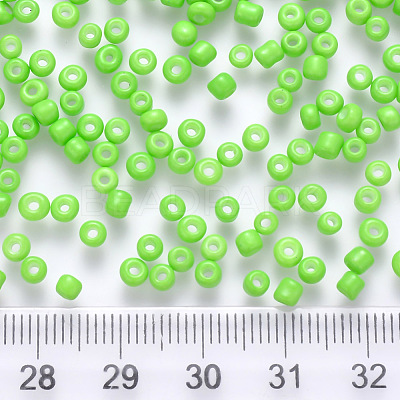 8/0 Baking Paint Glass Round Seed Beads SEED-S036-01B-16-1