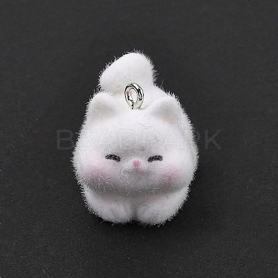 Flocky Resin Pendants FIND-A061-02A-1