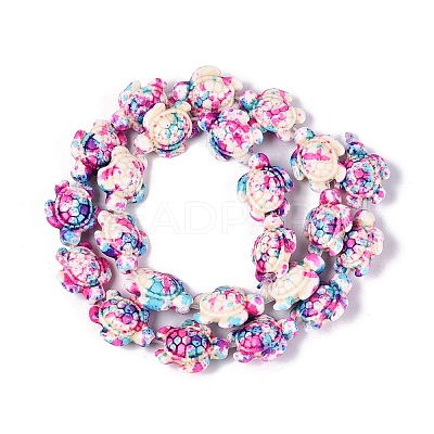 Synthetic Turquoise Dyed Beads Strands G-P507-05C-1