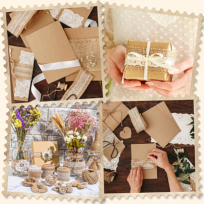 6 Rolls 6 Styles Burlap Ribbon OCOR-GF0006-40-1