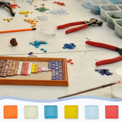 400G Glass Mosaic Tiles DIY-DC0001-97A-1