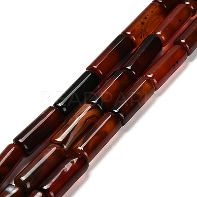 Dyed Natural Agate Beads Strands G-G203-01B-1