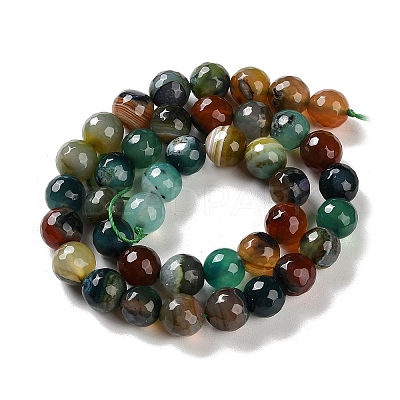 Natural Agate Beads Strands G-M437-B01-01D-1
