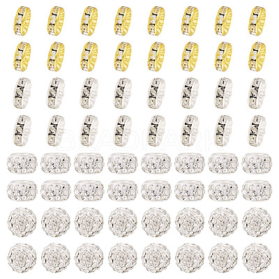 Pave Disco Ball Beads RB-TA0001-18B-1