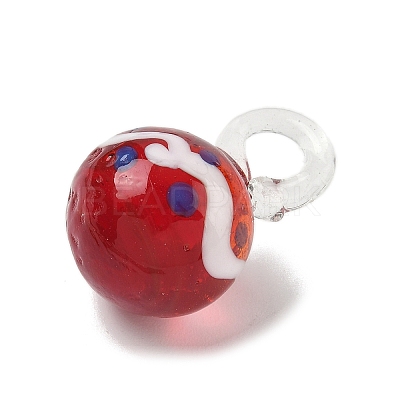 Christmas Handmade Lampwork Pendants LS-LAMP-L081-01E-1