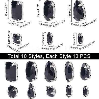 Sew on Rhinestone RGLA-CA0001-02P-B-1