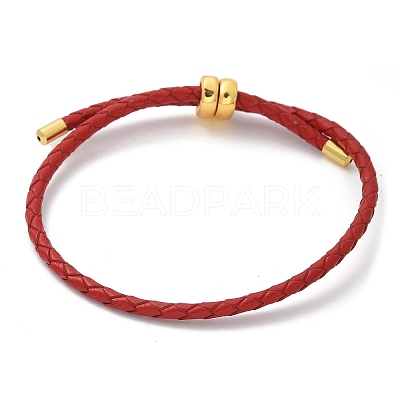 Leather Braided Cord Bracelets BJEW-G675-06G-15-1