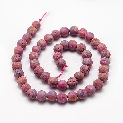 Electroplated Natural Quartz Crystal Beads Strands G-K174-01E-1