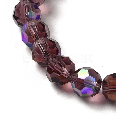 Electroplate Transparent Glass Beads Strands EGLA-A035-T8mm-L13-1