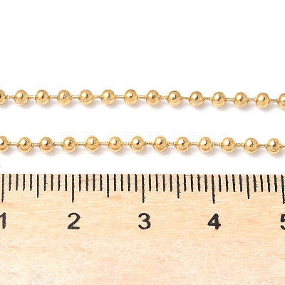 304 Stainless Steel Ball Chain Necklace X-MAK-R012-02G-1