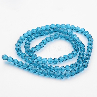 Transparent Glass Bead Strands GLAA-G013-10mm-51-1