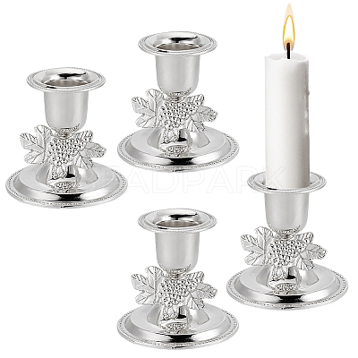 Zinc Alloy Candle Holders AJEW-GA0009-58S-1