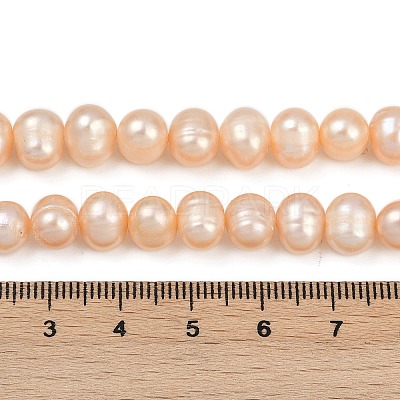 Natural Cultured Freshwater Pearl Beads Strands PEAR-I007-07X-06B-1