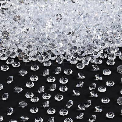 4 Sets Acrylic Rhinestone Pointed Back Cabochons GACR-SP0001-02A-1