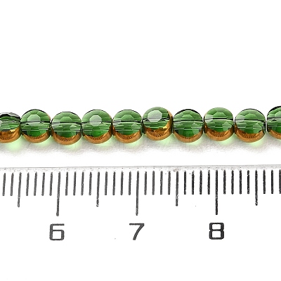 Electroplate Glass Beads Strands EGLA-A040-01D-1