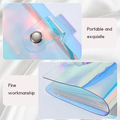 2Pcs PVC Mini Photocard Holder Book AJEW-SP0002-20A-01-1