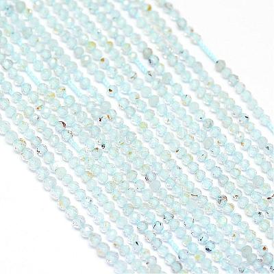 Natural Blue Topaz Beads Strands G-G914-2mm-12-1