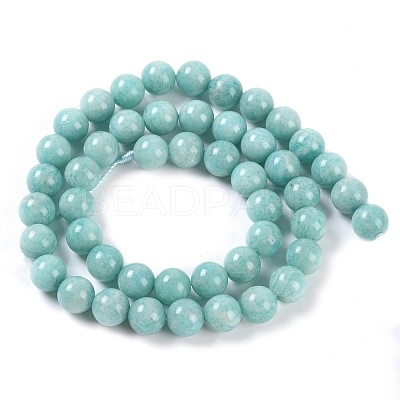 Natural Amazonite Beads Strands G-F602-02-8mm-1