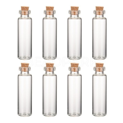 Glass Jar Glass Bottle for Bead Containers CON-E008-60x16mm-1