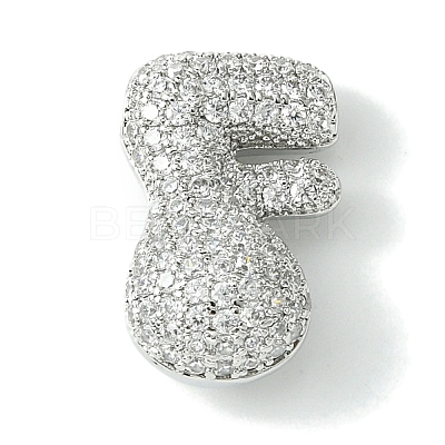 Rack Plating Brass Cubic Zirconia Pendants KK-S378-02P-F-1