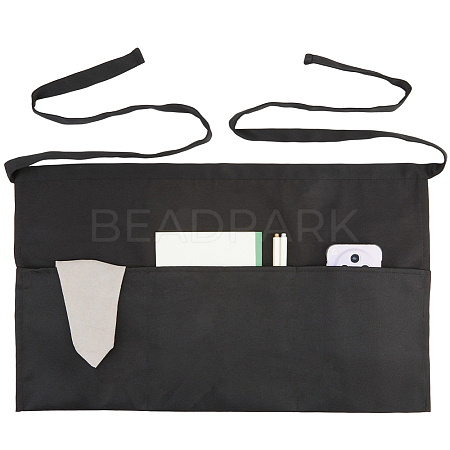Polyester Waiter Aprons with 3 Pockets AJEW-WH20064-38-1