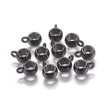 Tibetan Style Alloy Tube Bails LS-TIBEP-LFH251Y-B-LF-1