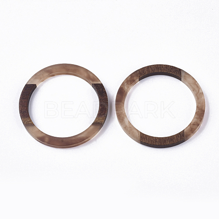 Resin & Walnut Wood Linking Rings RESI-Q210-001A-A01-1