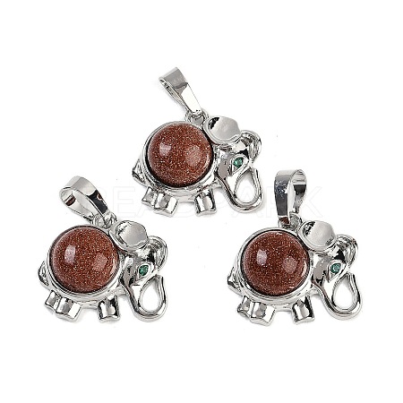Synthetic Goldstone Pendants G-I374-A-P08-1