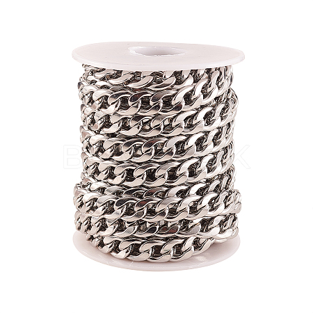 304 Stainless Steel Cuban Link Chains CHS-CJ0001-27A-1