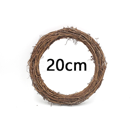 Circle Shape Rattan Vine Branch Wreath Hoop PW-WG61826-03-1