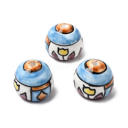 Handmade Porcelain Beads PORC-A034-05B-1