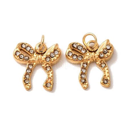 304 Stainless Steel Rhinestone Pendants RB-CBA350D-05G-B-1