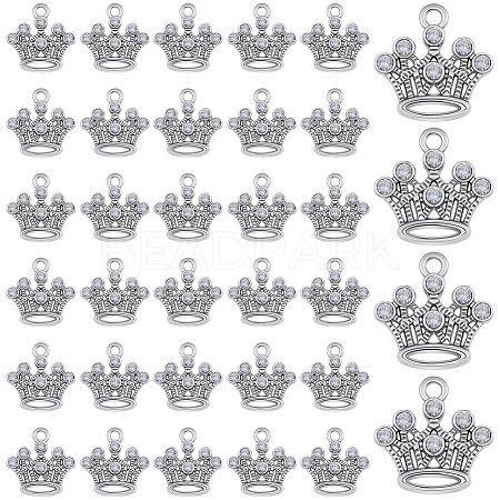 50Pcs Zinc Alloy with Crystal Rhinestone Pendants FIND-SC0019-59-1