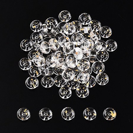 Electroplate Transparent Colours Rainbow with Glitter Powder Glass Seed Beads SEED-T007-04B-1
