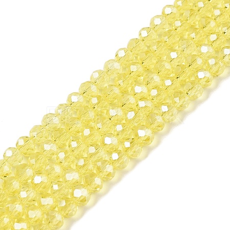 Electroplate Glass Beads Strands EGLA-A044-T4mm-A29-1
