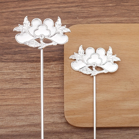 Flower Alloy Hair Stick Finding PW-WG0A83D-01-1