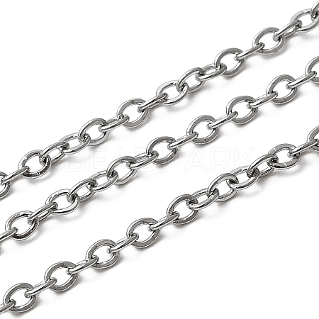 Tarnish Resistant 304 Stainless Steel Cable Chains CHS-Q001-07-100m-1