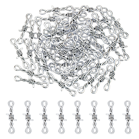60Pcs Tibetan Style Alloy Connector Charms TIBE-FI0001-01-1