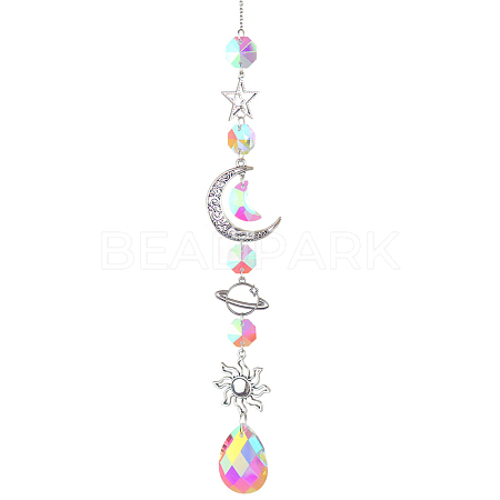 1Pc Iron Big Pendant Decorations DJEW-CN0001-37A-1