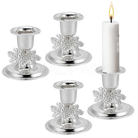 Zinc Alloy Candle Holders AJEW-GA0009-58S-1