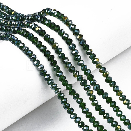 Electroplate Glass Beads Strands EGLA-A044-T4mm-B24-1