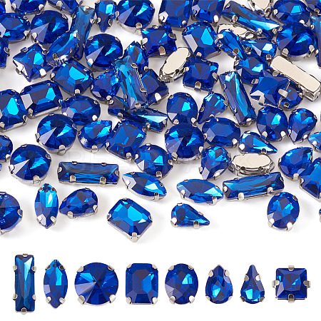 80Pcs 8 Styles Sew on Rhinestone RGLA-TA0001-11C-1