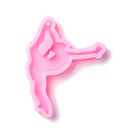 Dancer Pendant Silhouette Silicone Statue Molds DIY-F104-06-1