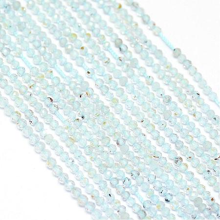 Natural Blue Topaz Beads Strands G-G914-2mm-12-1