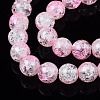 Baking Paint Crackle Glass Beads Strands X-CCG-S001-8mm-02-3