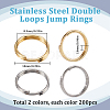 2 Colors 304 Stainless Steel Split Rings STAS-SC0009-25B-2