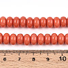 Opaque Spray Painted Glass Beads GLAA-ZX008-8mm-18E-4
