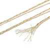 10 Skeins 12-Ply Metallic Polyester Embroidery Floss OCOR-Q057-A14-3