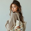 Canvas Women's Tote Bags ABAG-WH0056-003-4